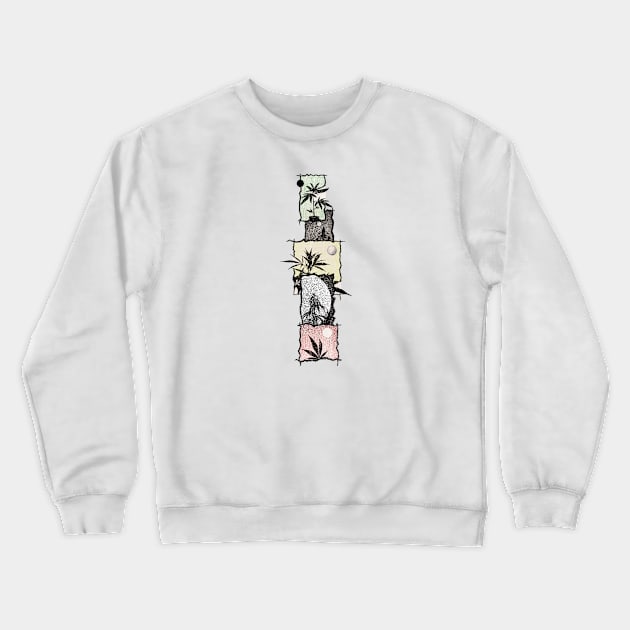 Weed Tower Crewneck Sweatshirt by Bongonation